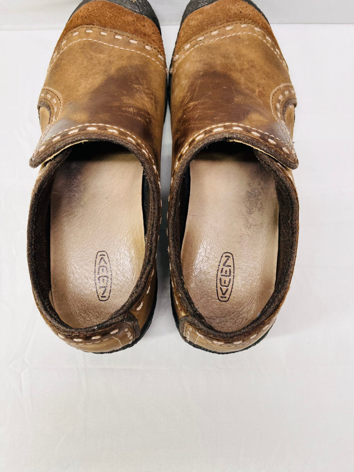 KEEN Kasie Leather Slip On Clogs Women's Casual Comfort Work Shoes