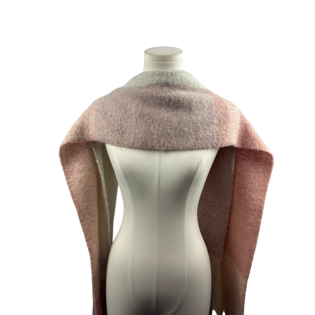 Women’s Altar’d State O/S Blush, Cream, & Grey Plush Scarf