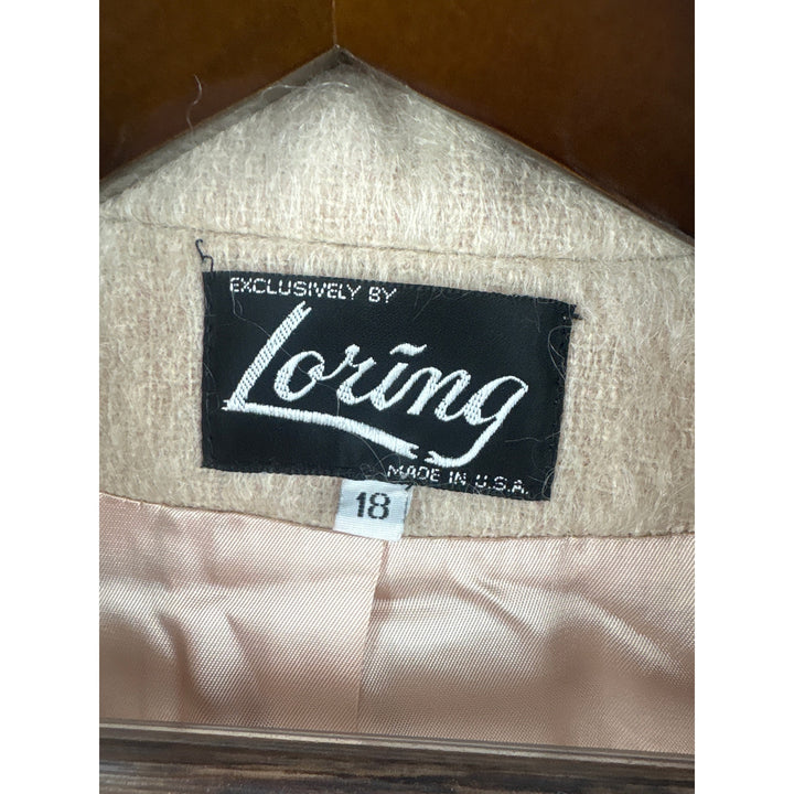Women’s Loring Size 18 Nude Wool Trench Coat