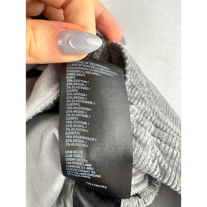 Women’s Pilcro Size 2 Light Grey Corduroy Mini Skirt