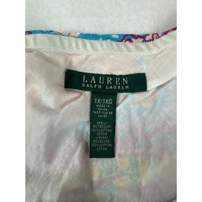 Lauren Ralph Lauren Womens Paisley Maxi Skirt 1X/1XG Cotton