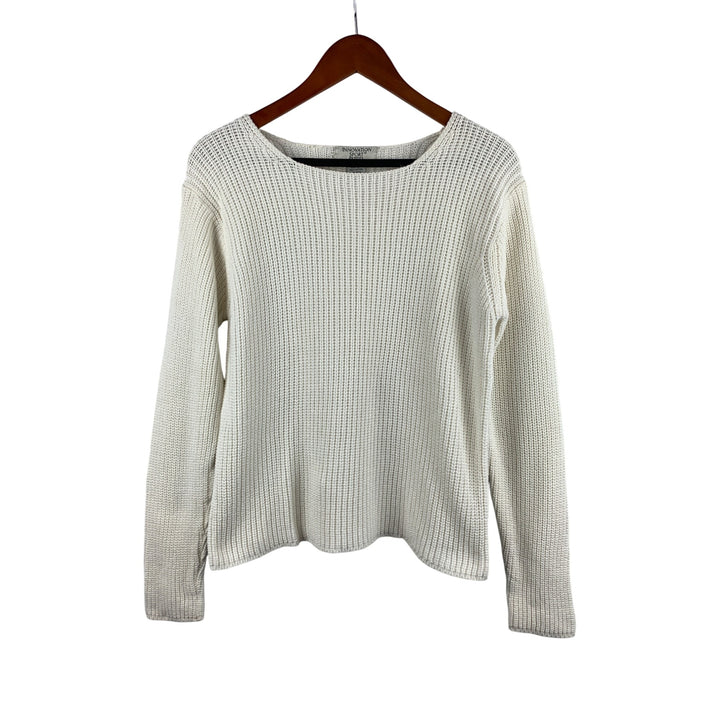 Innovation Sport Petites White 100% Cotton Sweater Size S