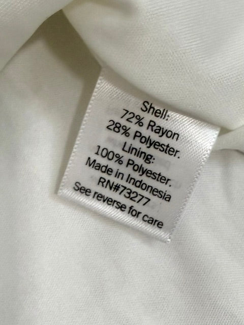 Nine West White Textured Faux‑Wrap Mini Dress SzXXL NWOT