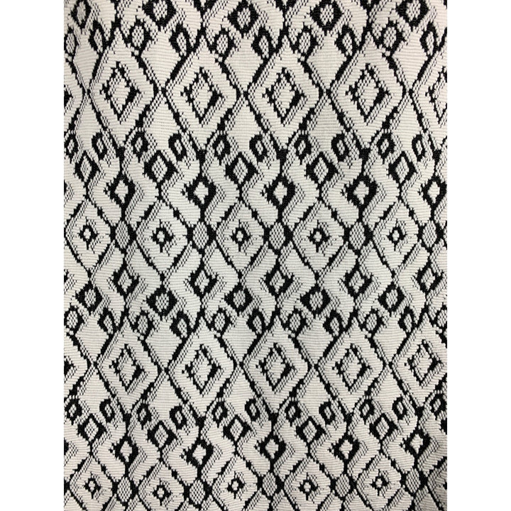 Lysse Womens Geometric Black & White Textured Skirt MP