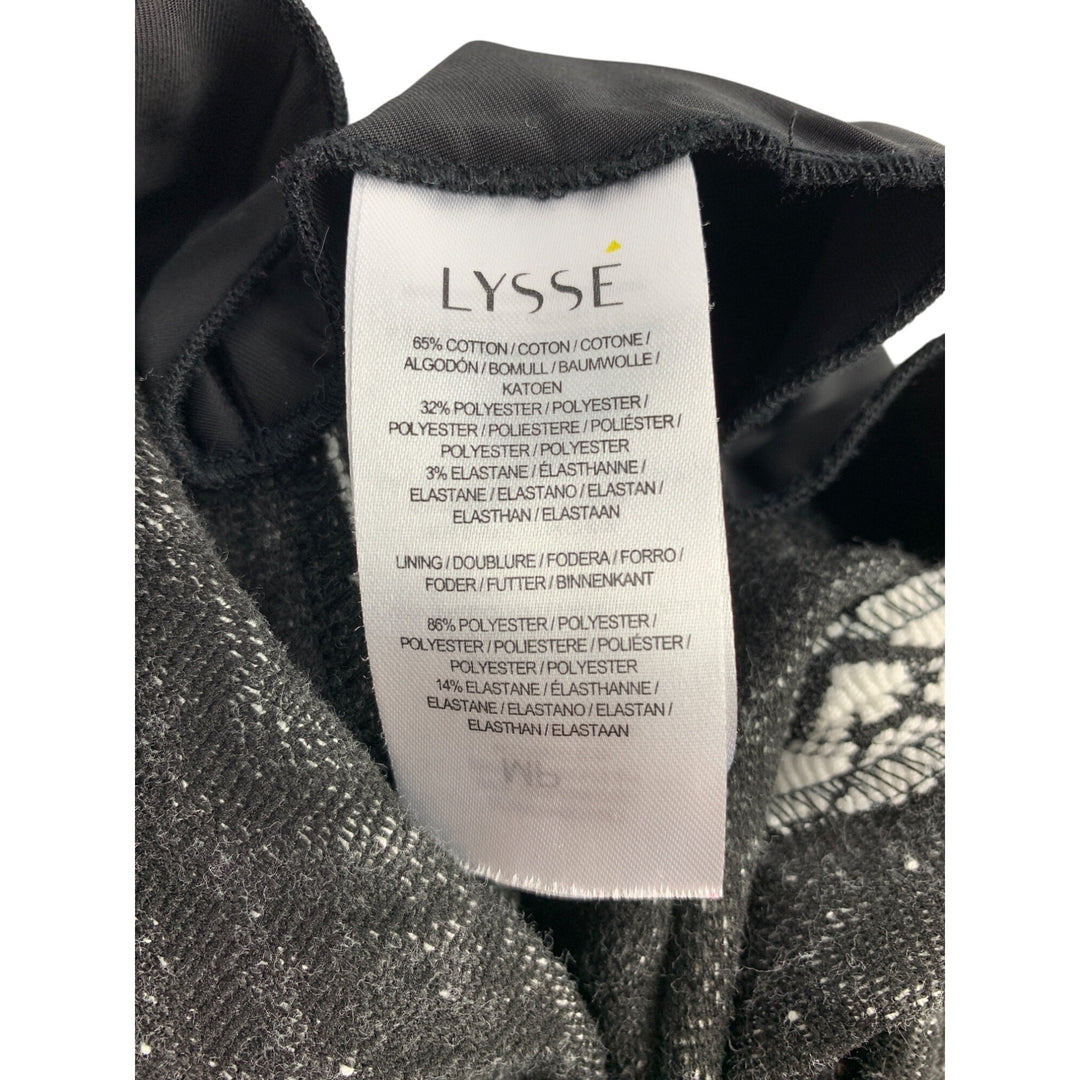 Lysse Womens Geometric Black & White Textured Skirt MP