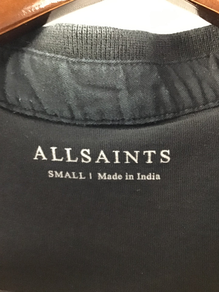 Women’s AllSaints Black Polo Shirt Size Small