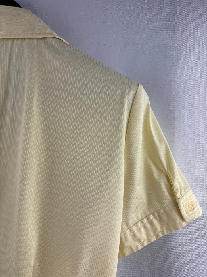 Women’s New York & Company Medium Yellow Button Up Blouse