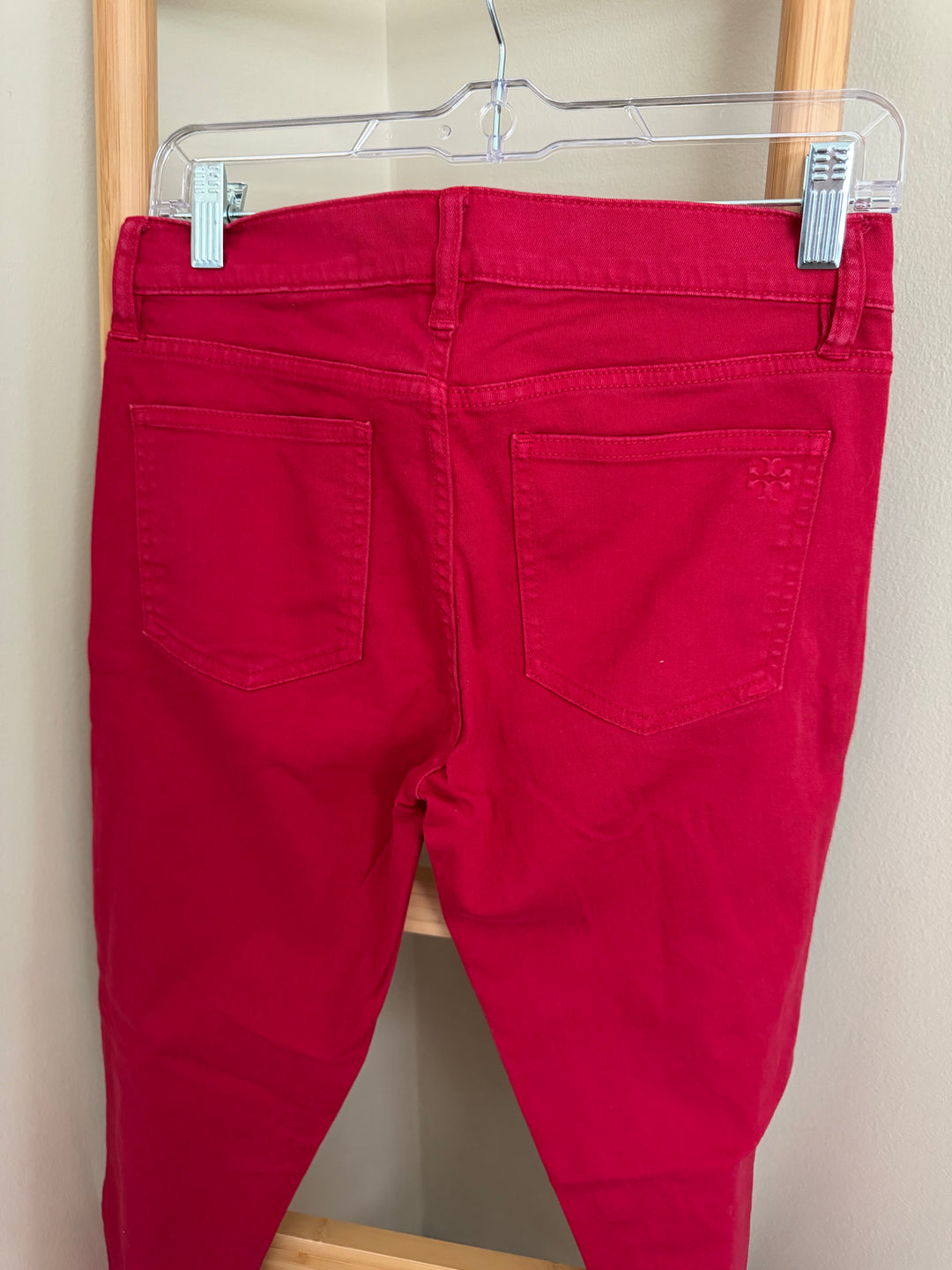 Tory Burch Pink Skinny Jeans Size 27