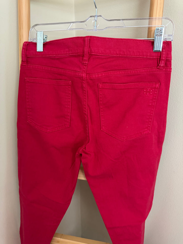 Tory Burch Pink Skinny Jeans Size 27