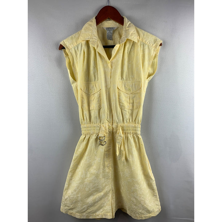 Heres A Hug Yellow Cotton Romper S