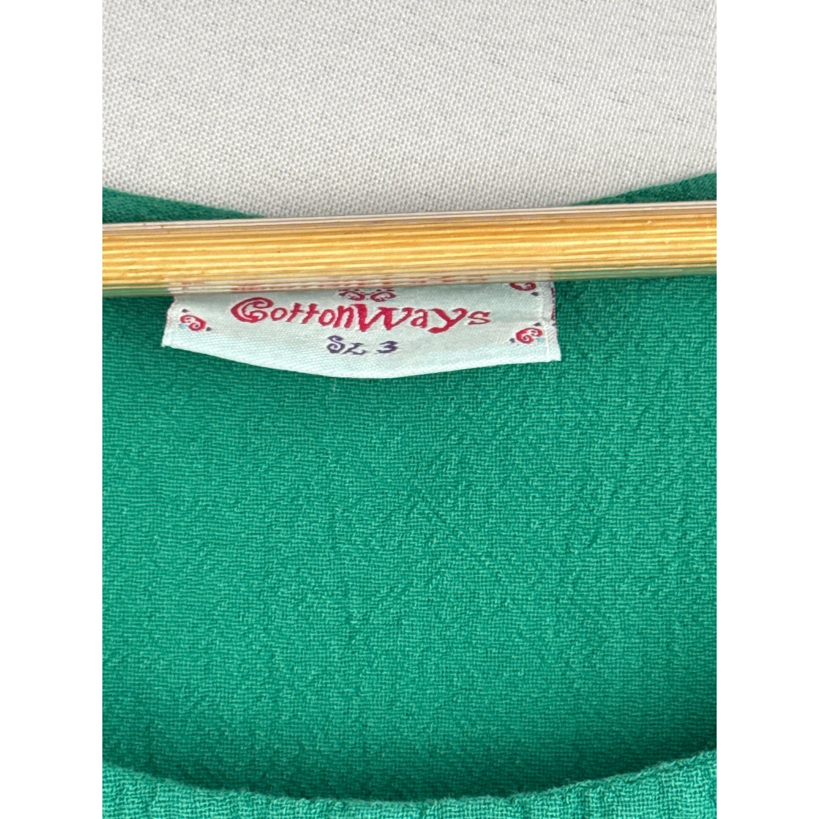 Women’s Cottonways Green Cotton Tank Top Sz 3