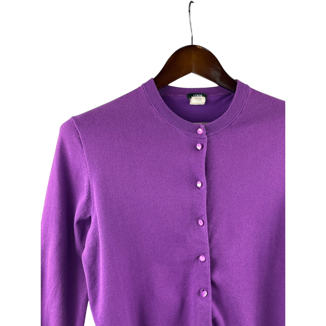 Women’s J.Crew Medium Purple Button Up Cardigan