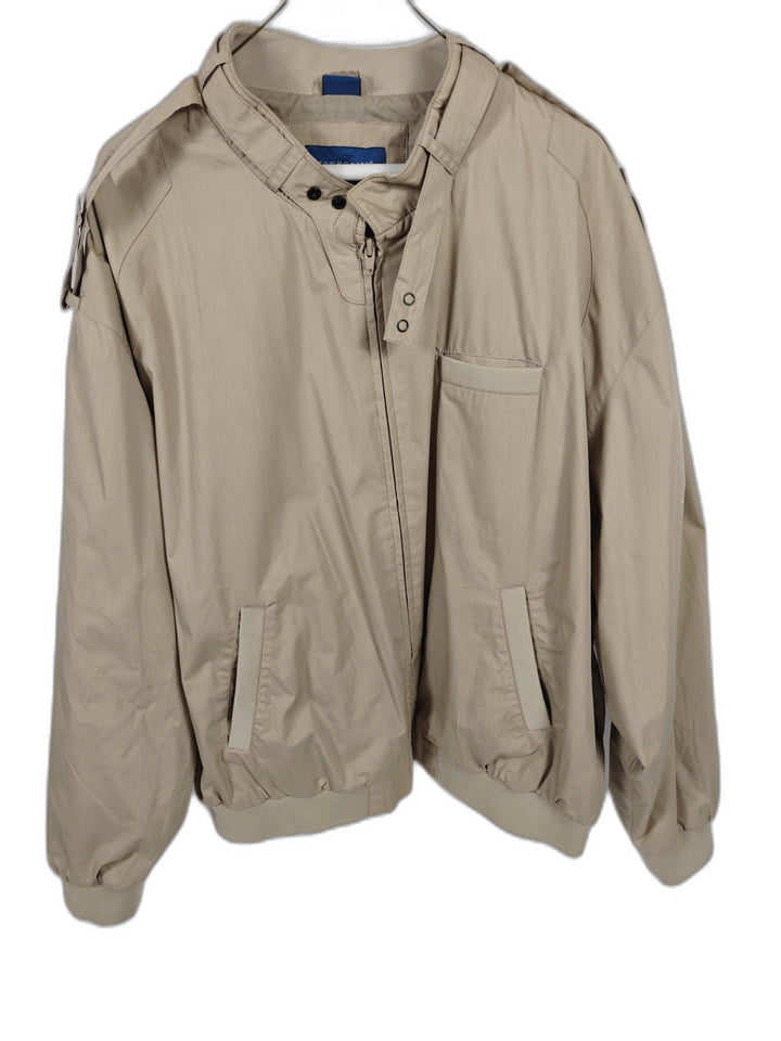 Mens Towncraft Bomber Jacket Beige Tan Size XXL