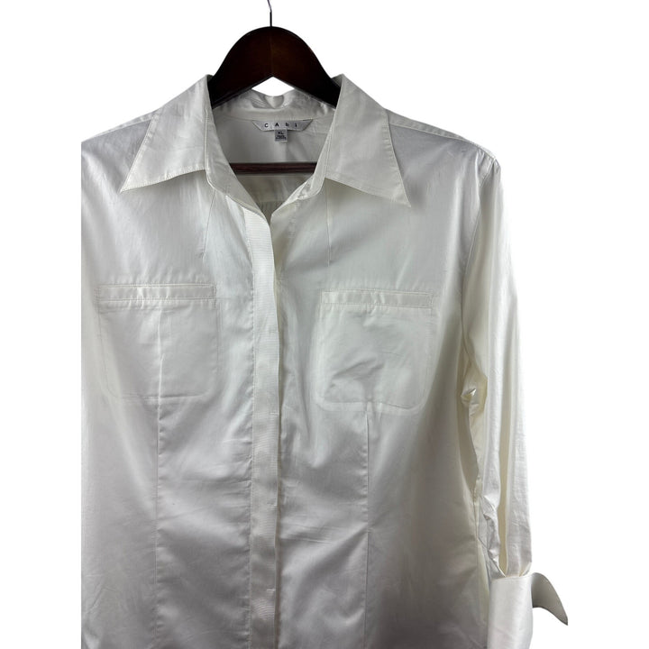 Women’s Cabi XL White Long Sleeve Blouse