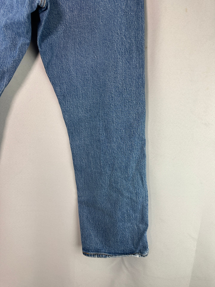 Womens Levis Wedgie Straight Ankle Length Distressed Jeans Size 29