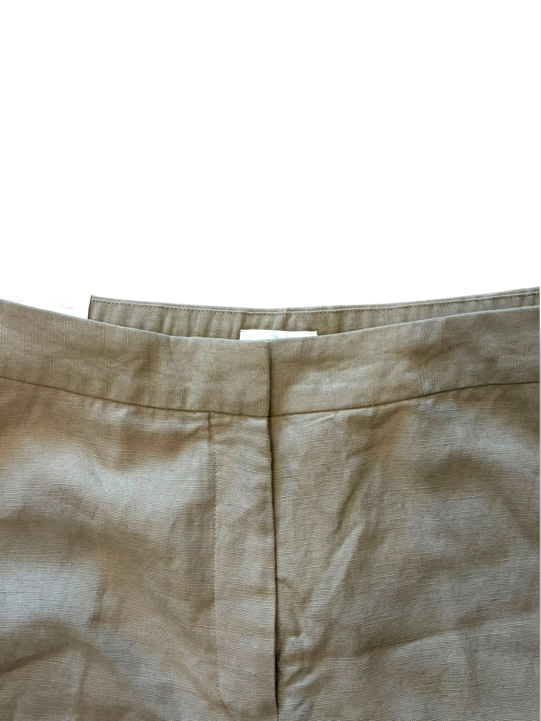 Aritzia Limitless Linen Curve Fit High Rise Wide Leg Pants Size 12 Olive Tan NWT