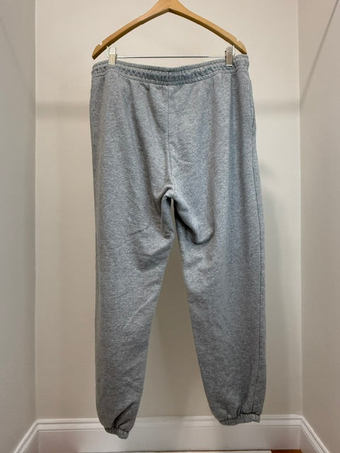 Nike Classic Gray Cotton Blend Drawstring Jogger Sweatpants XL