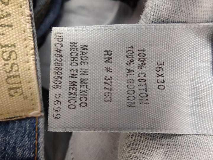 Mens Natural Issue Jeans Medium Blue Size 36x30