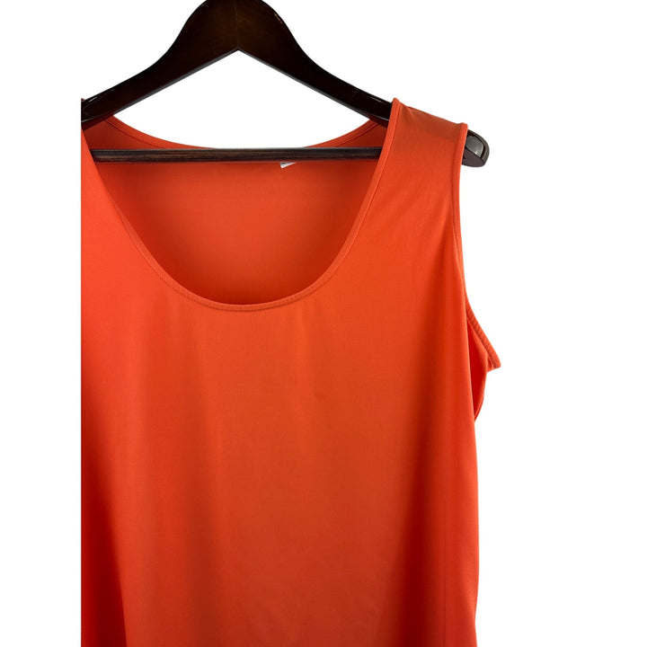Women’s Susan Graver XL Bright Orange Tank Blouse