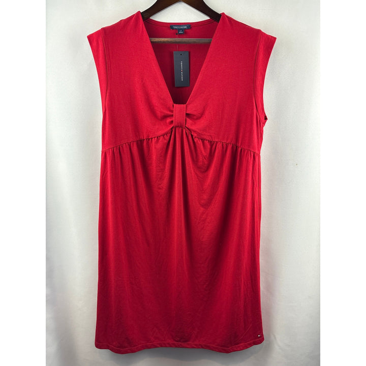 Women’s Tommy Hilfiger Large Cherry Red Sleeveless Midi Dress