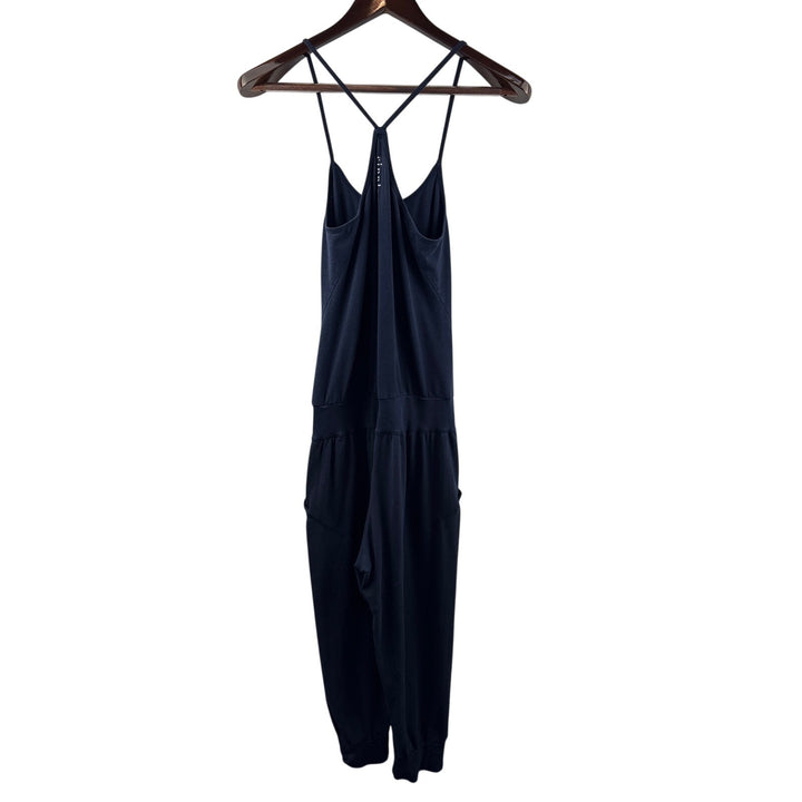 Women’s Ripple Medium Navy Blue Sleeveless Jumpsuit