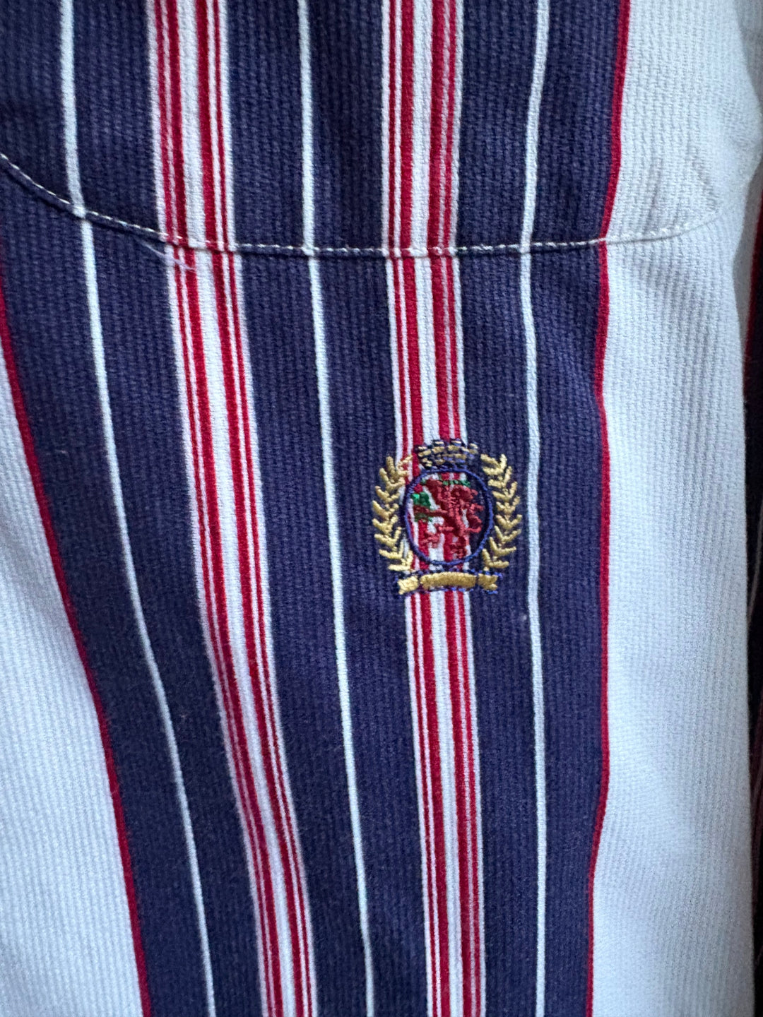 Tommy Hilfiger Vintage 90s Men Cotton Striped Button Down Shirt
