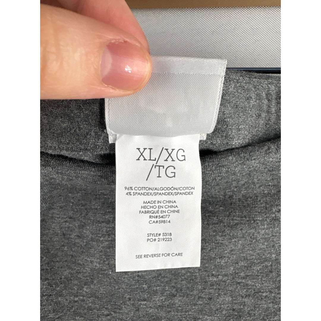 Women’s Cabi XL Gray Cropped Leggings w/ Attached Skirt