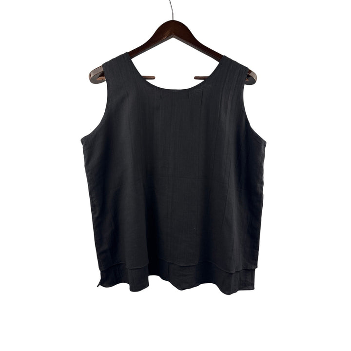 Women’s Mireille Large Black Tank Blouse