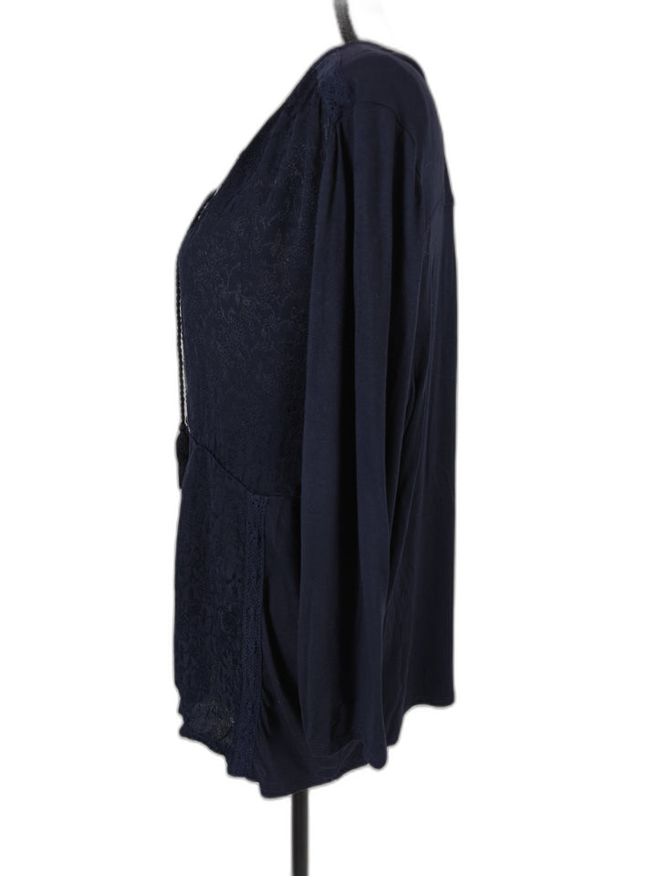 Women Chicos Tunic Top Navy Size 3