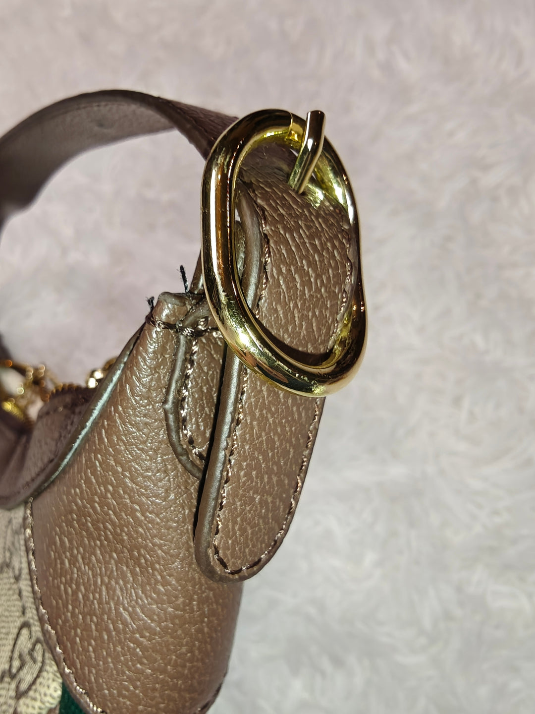 Women Gucci Style Half Moon Hobo Bag Brown Beige Green Red