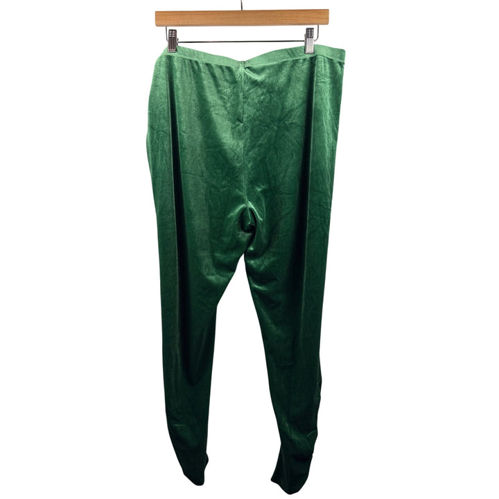 Women’s Shavonne Dorsey XL Emerald Green Velvet Pants