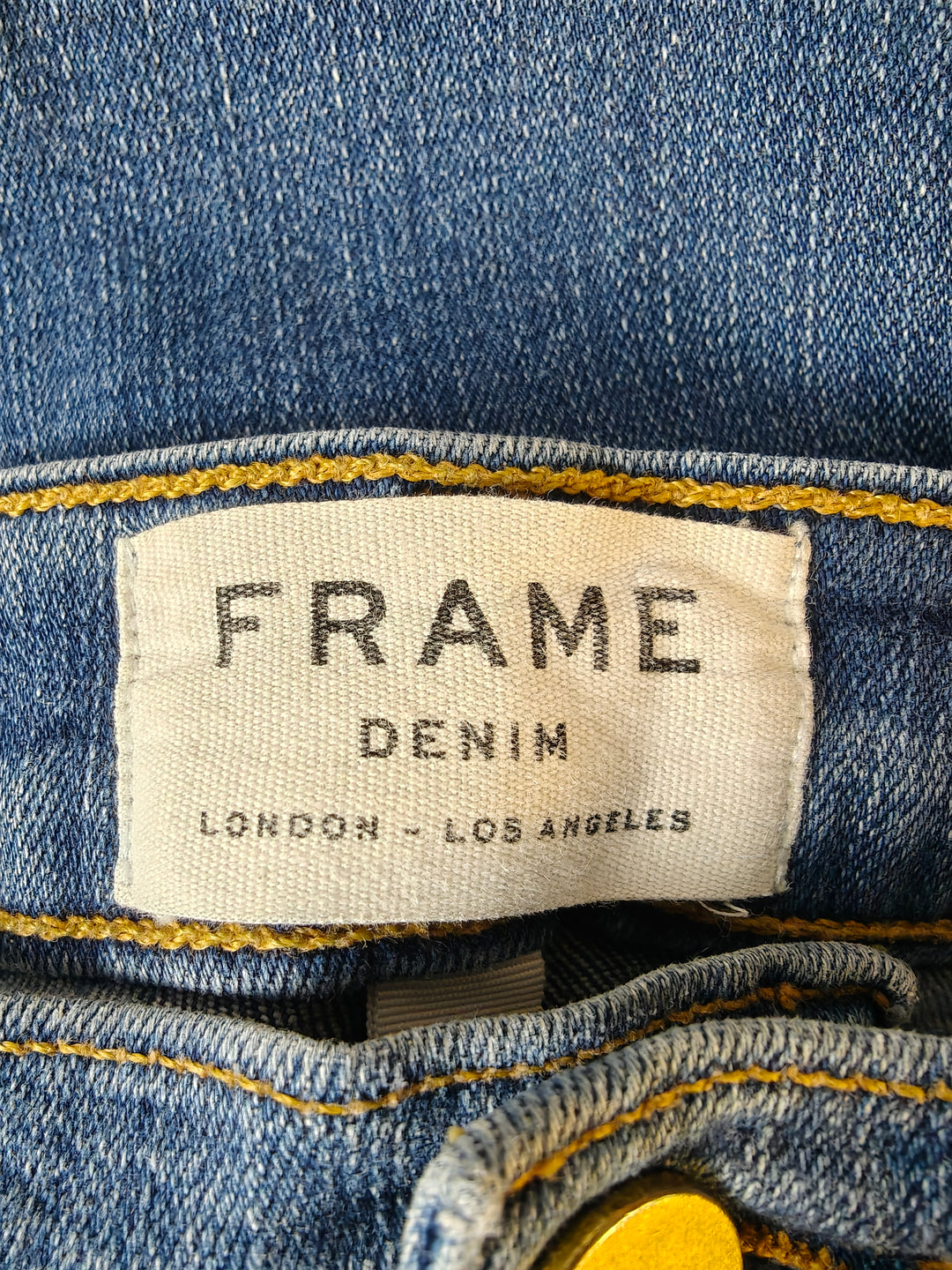 Womens FRAME Le High Skinny Crop Jeans Blue Size 29