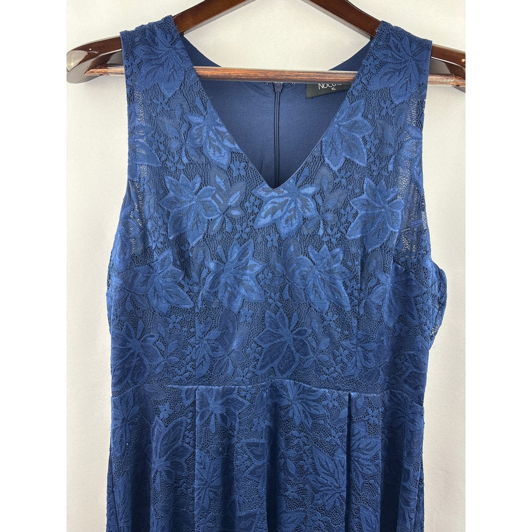 Women’s Noctflos Size XL Dark Blue Lace Sleeveless Miss Dress
