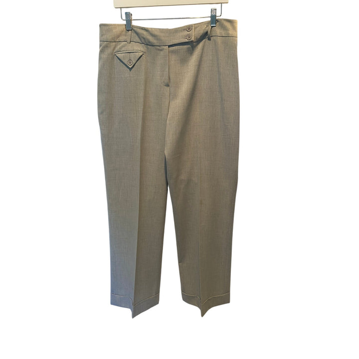Women's Grey Larry Levine Slacks Size 14