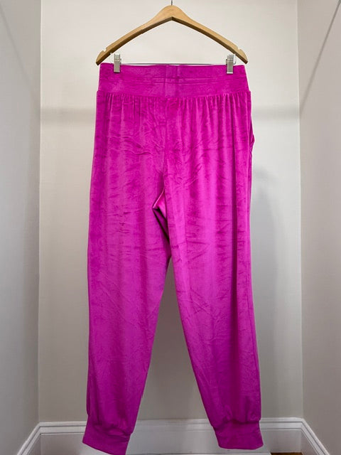 Victorias Secret Barbie Pink Velour Tracksuit Set Size Large NWT