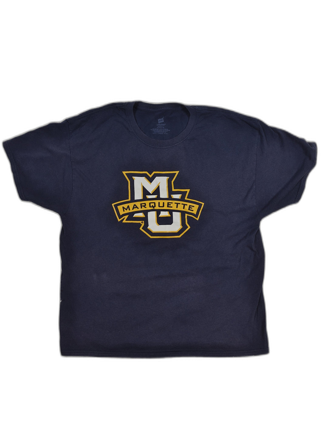 Mens Hanes Marquette University Graphic T-Shirt Navy Blue Size XL