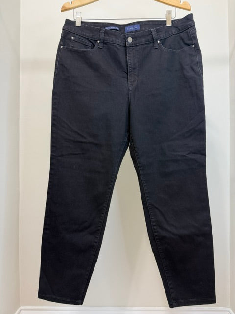 Charter Club Bristol Skinny Ankle Pants Black Sz16