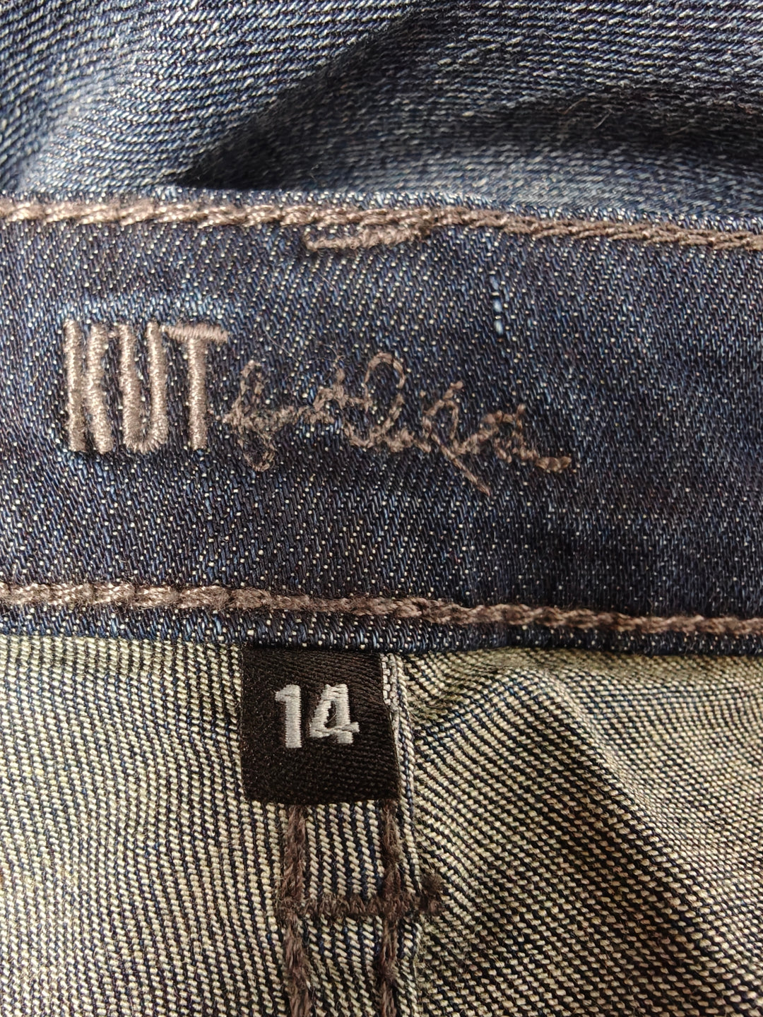 Kut From The Kloth Catherine Slouchy Boyfriend Jeans Size 14 Dark Blue