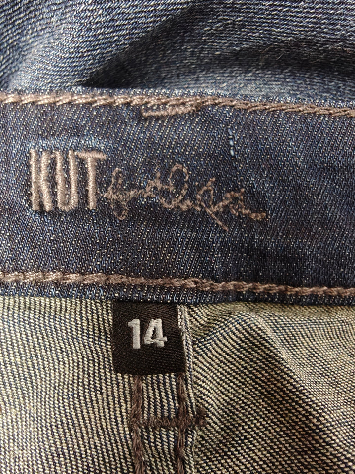 Kut From The Kloth Catherine Slouchy Boyfriend Jeans Size 14 Dark Blue