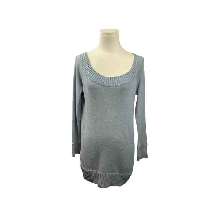 Women’s BCBG Maxazria Light Blue Off Shoulder Shirt Size L