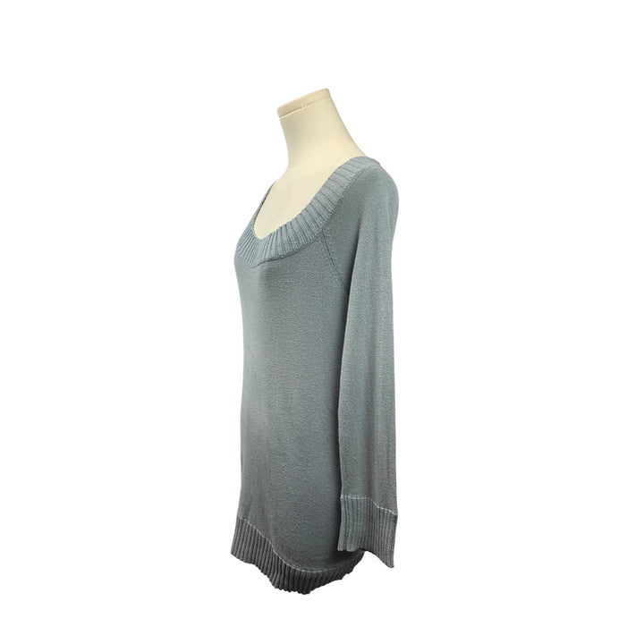 Women’s BCBG Maxazria Light Blue Off Shoulder Shirt Size L