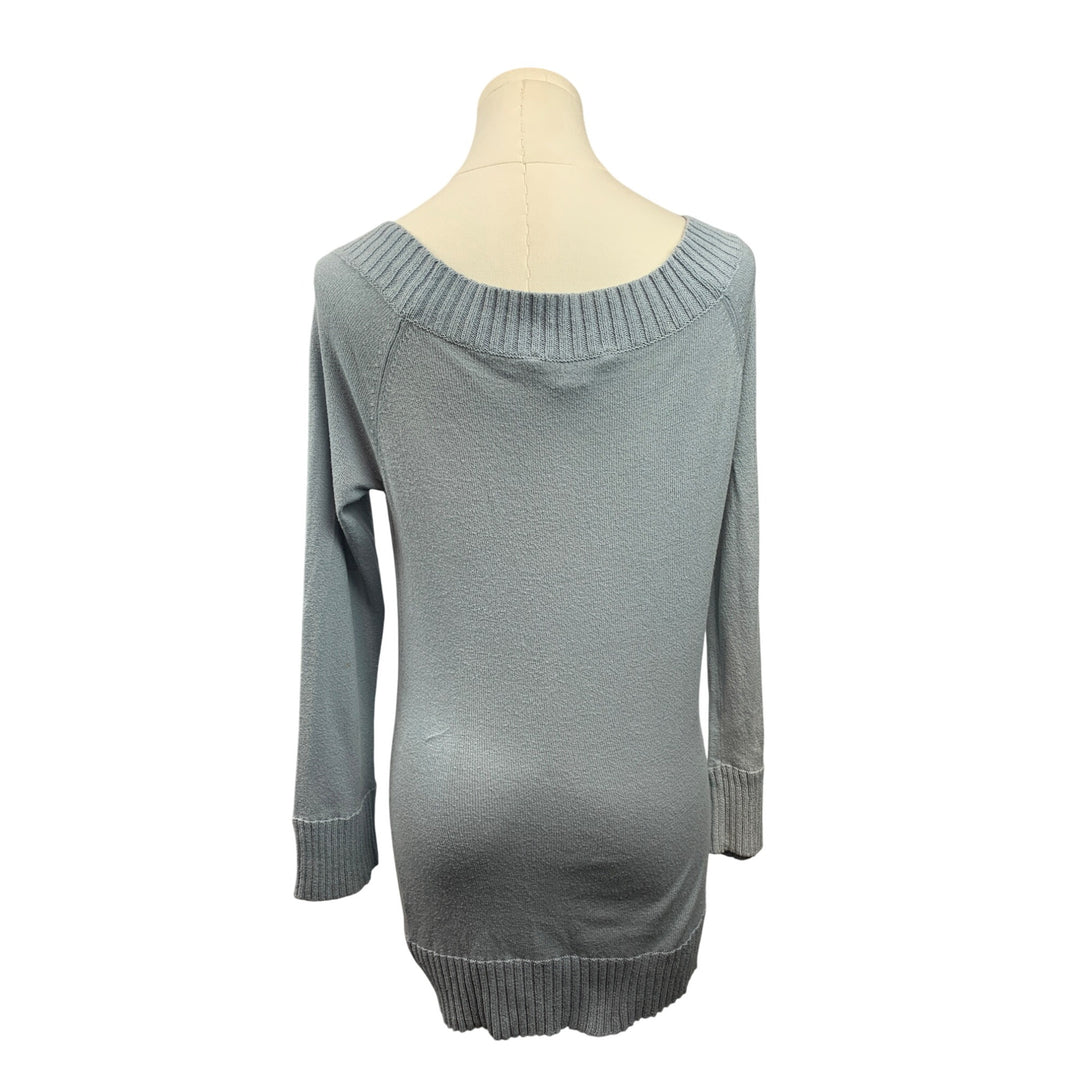 Women’s BCBG Maxazria Light Blue Off Shoulder Shirt Size L