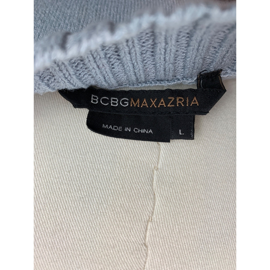 Women’s BCBG Maxazria Light Blue Off Shoulder Shirt Size L