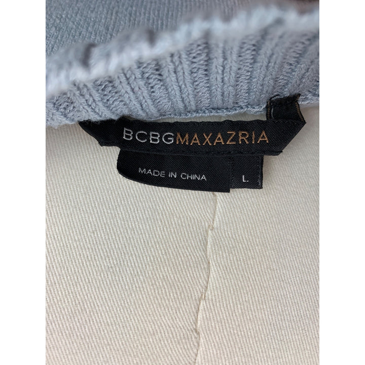 Women’s BCBG Maxazria Light Blue Off Shoulder Shirt Size L