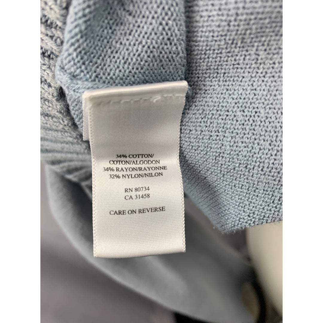 Women’s BCBG Maxazria Light Blue Off Shoulder Shirt Size L
