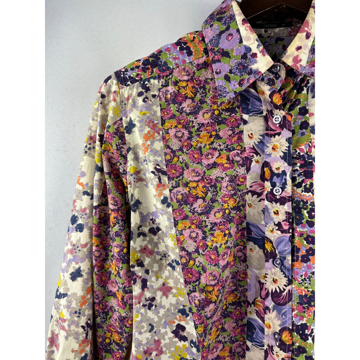 Women’s Etro Floral Button Down Blouse Size L