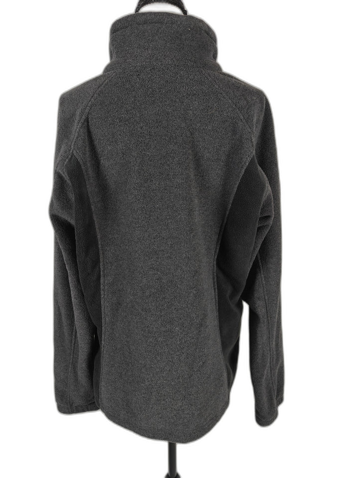 Womens Columbia Full Zip Fleece Jacket Gray Large
