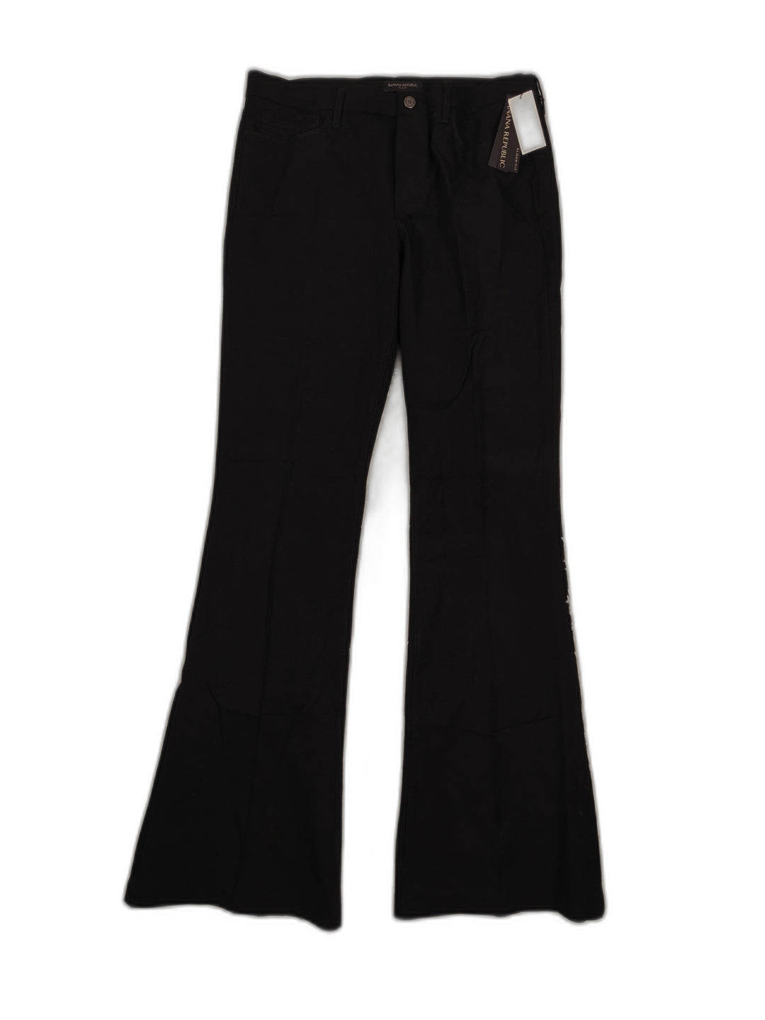 Womens Banana Republic Sloan Flare Pants Black Size 14L