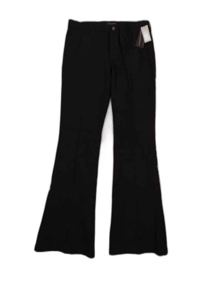 Womens Banana Republic Sloan Flare Pants Black Size 14L