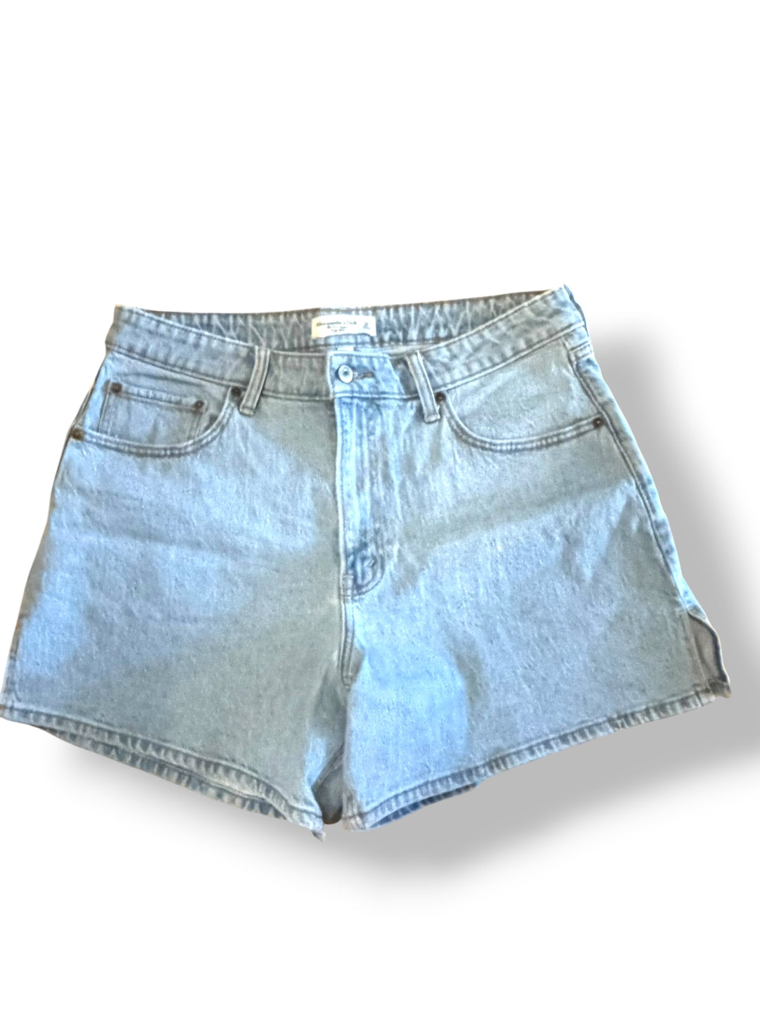 Abercrombie &amp; Fitch Curve Love High Rise Dad Shorts Size 32 Large NWOT Cotton